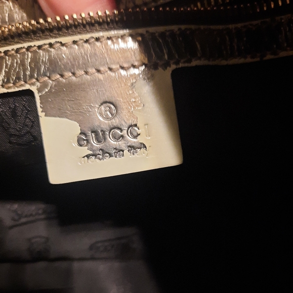 AUTH GUCCI BLACK PATENT LEATHER MEDIUM HORSEBIT HOBO HANDBAG EUC - Picture 13 of 16